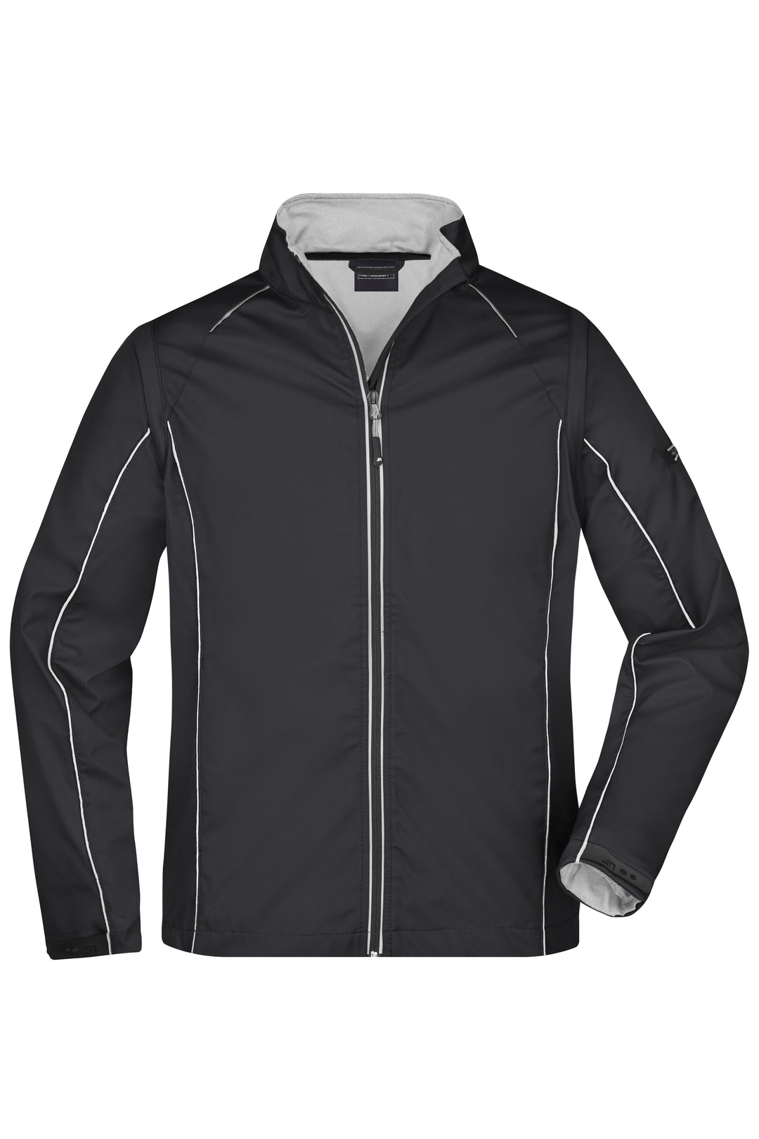 Men's Zip-Off Softshell Jacket - black/silver