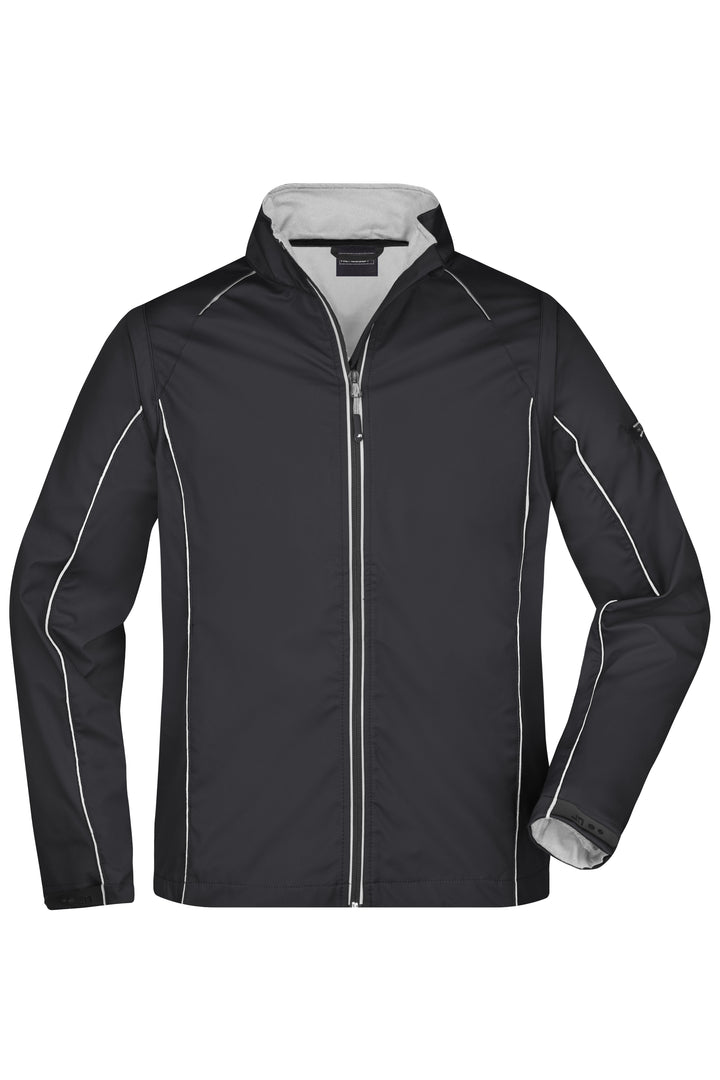 Men's Zip-Off Softshell Jacket - black/silver