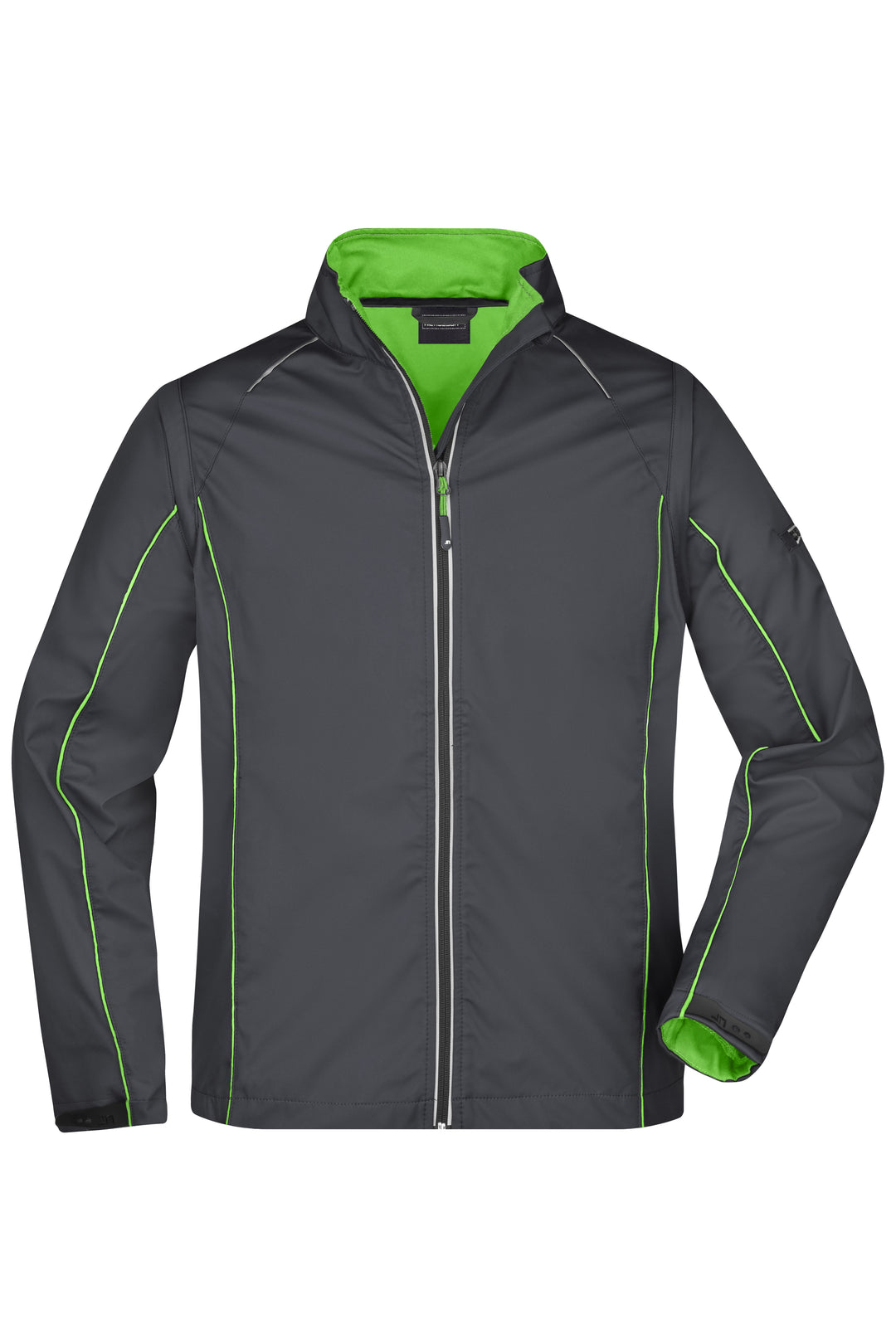 Men's Zip-Off Softshell Jacket - iron-grey/green
