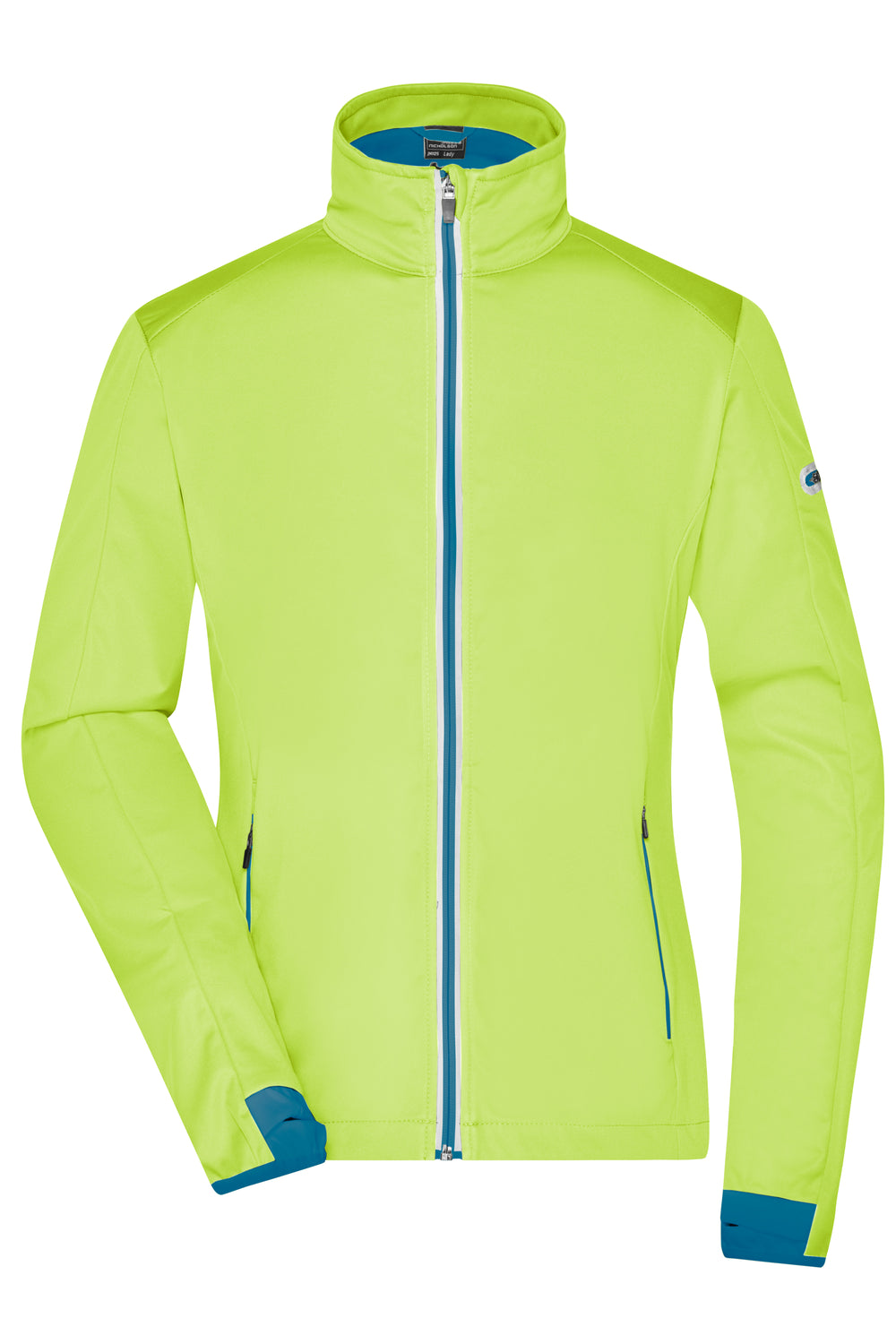 Ladies' Sports Softshell Jacket - bright-yellow/bright-blue