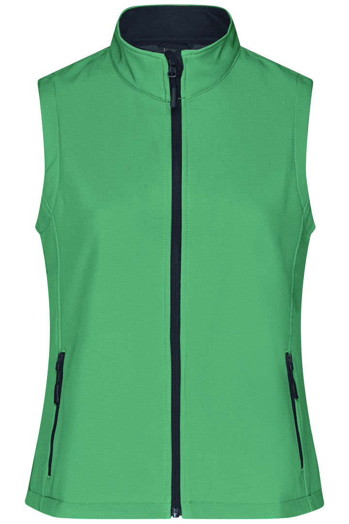 Ladies' Promo Softshell Vest - green/navy