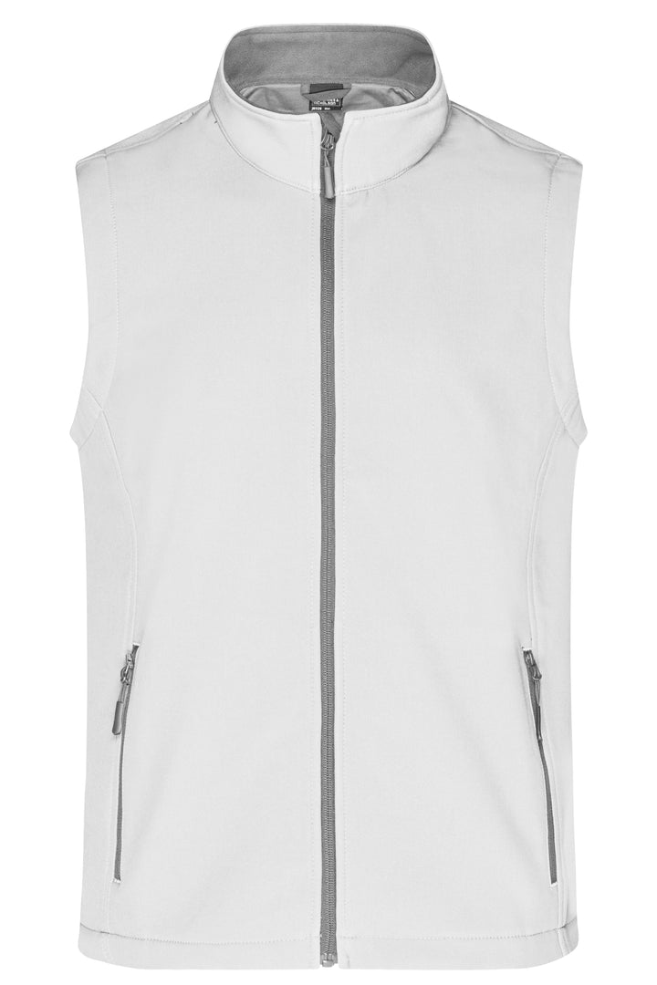 Men's Promo Softshell Vest - white/white