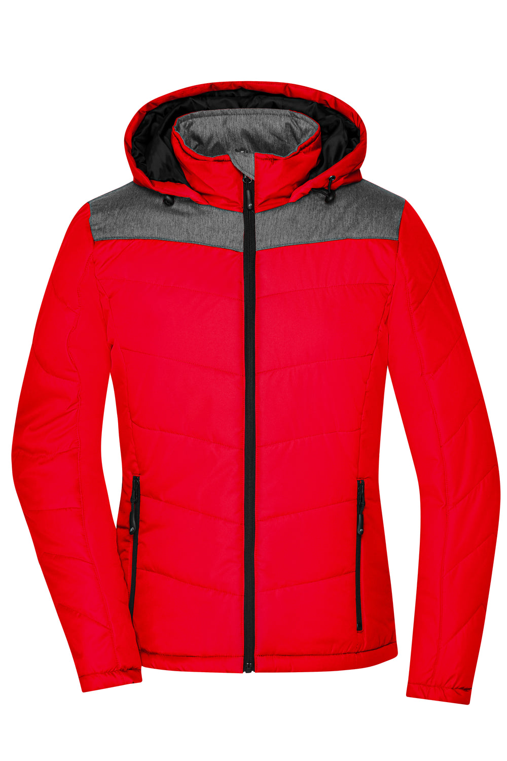 Ladies' Winter Jacket - red/anthracite-melange