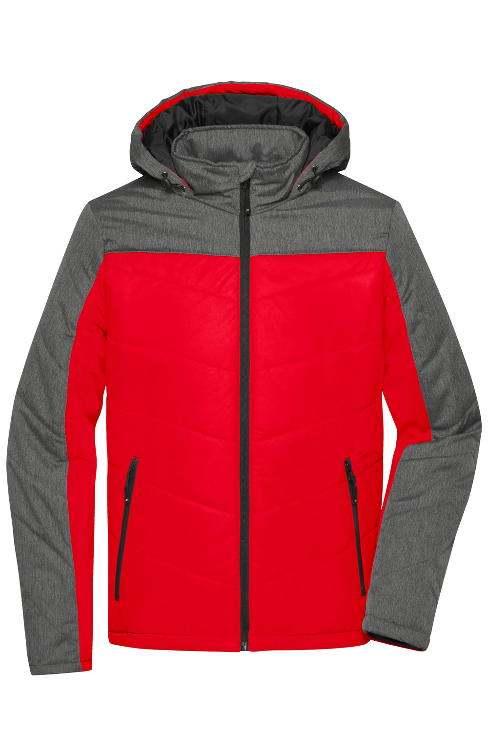 Men's Winter Jacket - red/anthracite-melange