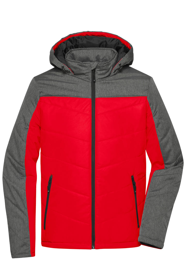 Men's Winter Jacket - red/anthracite-melange