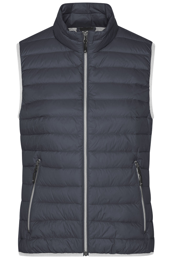 Ladies' Down Vest - graphite/silver