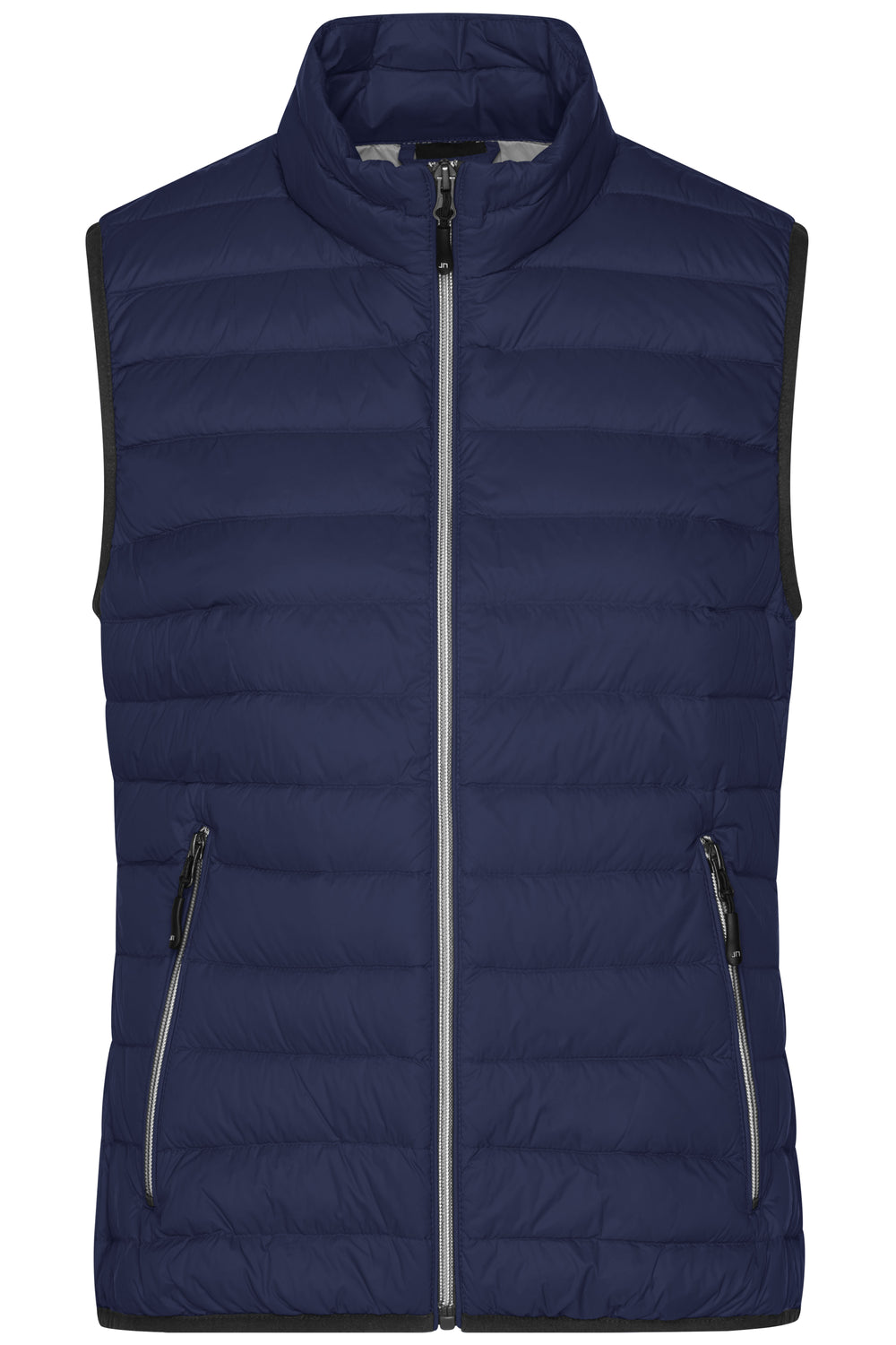 Ladies' Down Vest - navy/silver
