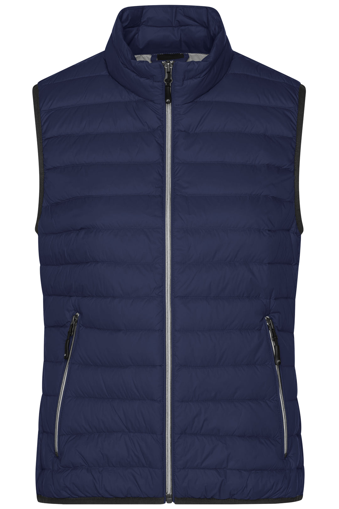 Ladies' Down Vest - navy/silver