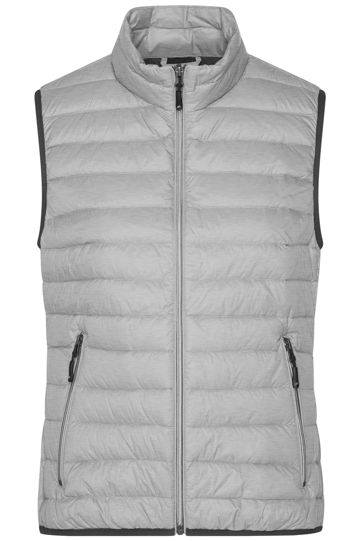 Ladies' Down Vest - silver-melange/graphite