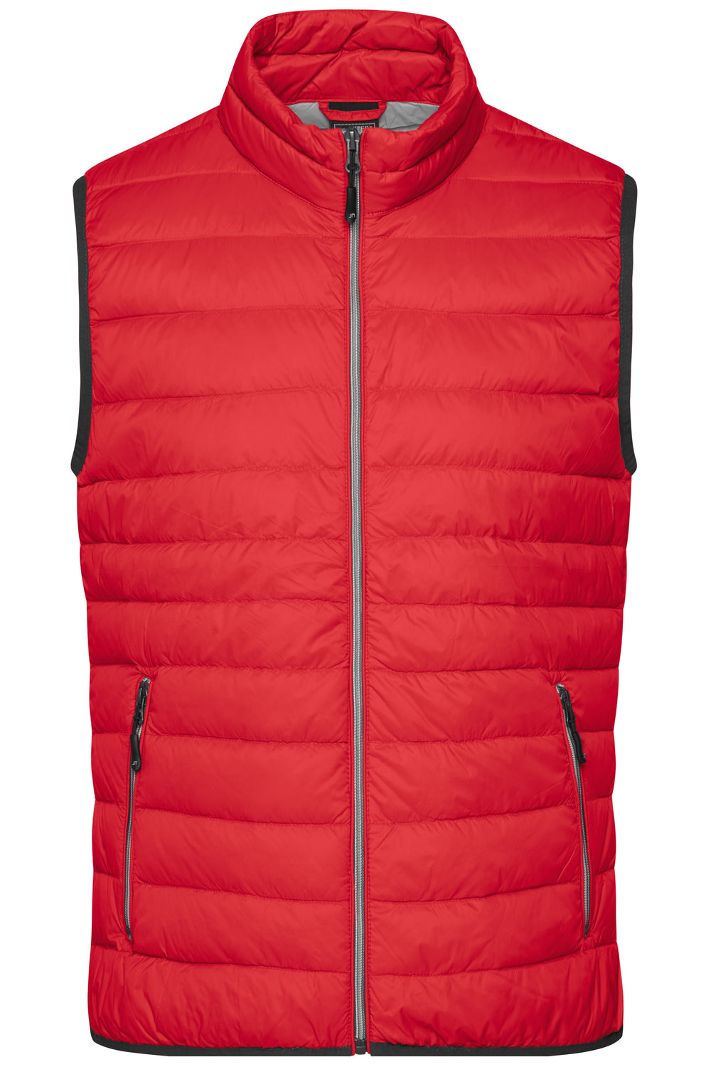 Men's Down Vest - red/silver