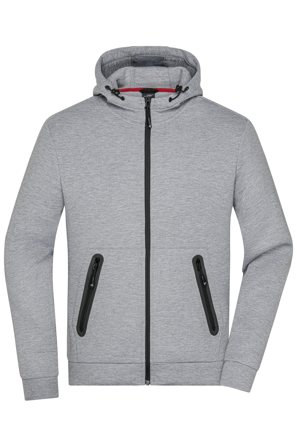 Men's Hooded Jacket - light-melange