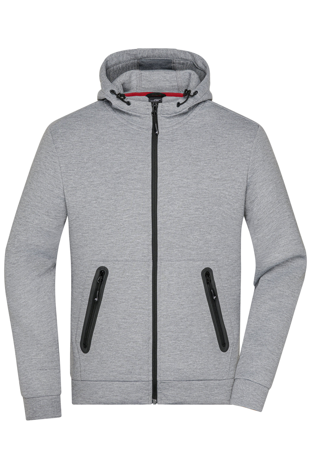 Men's Hooded Jacket - light-melange
