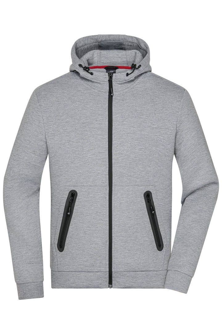 Men's Hooded Jacket - light-melange