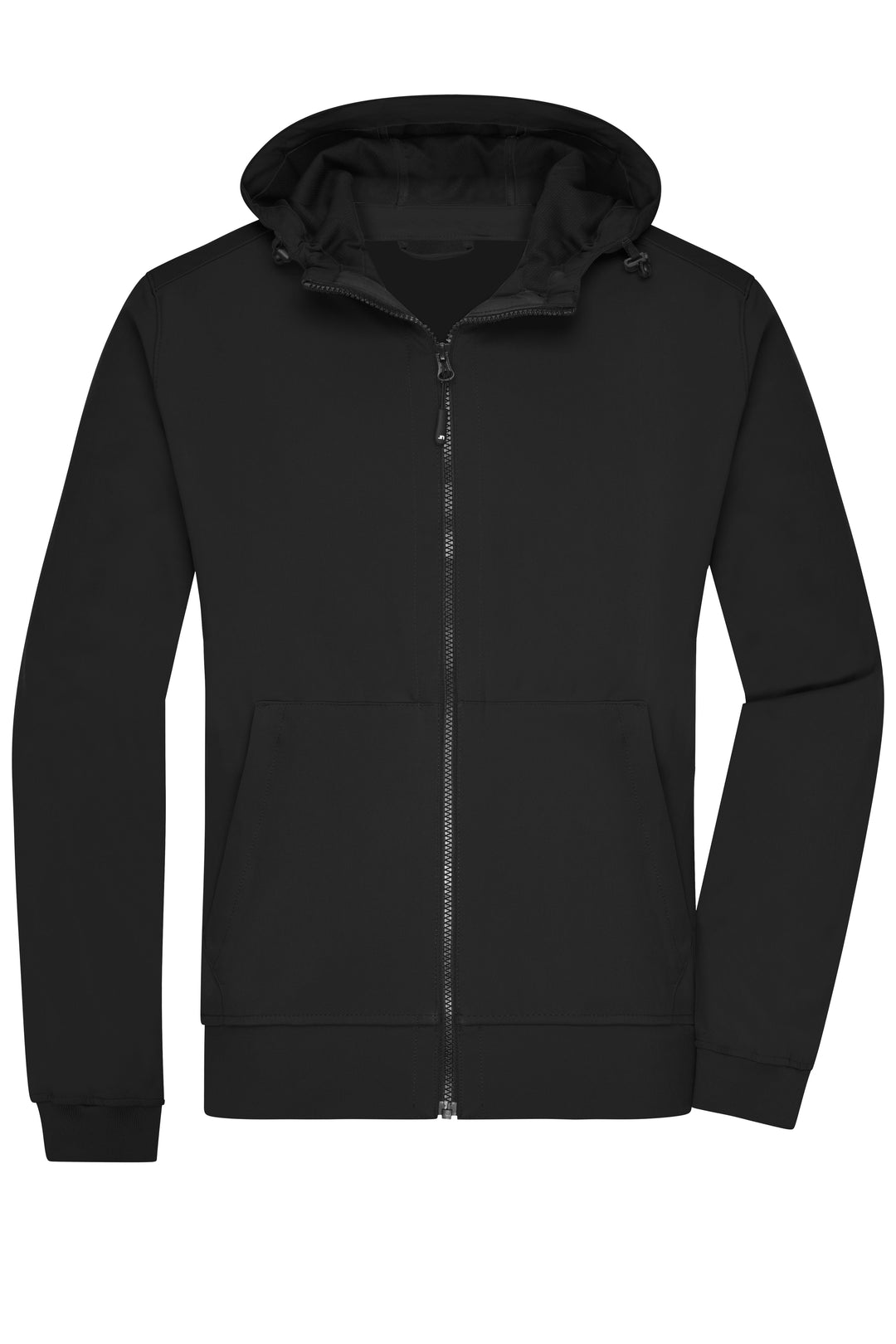 Men's Hooded Softshell Jacket - black/black