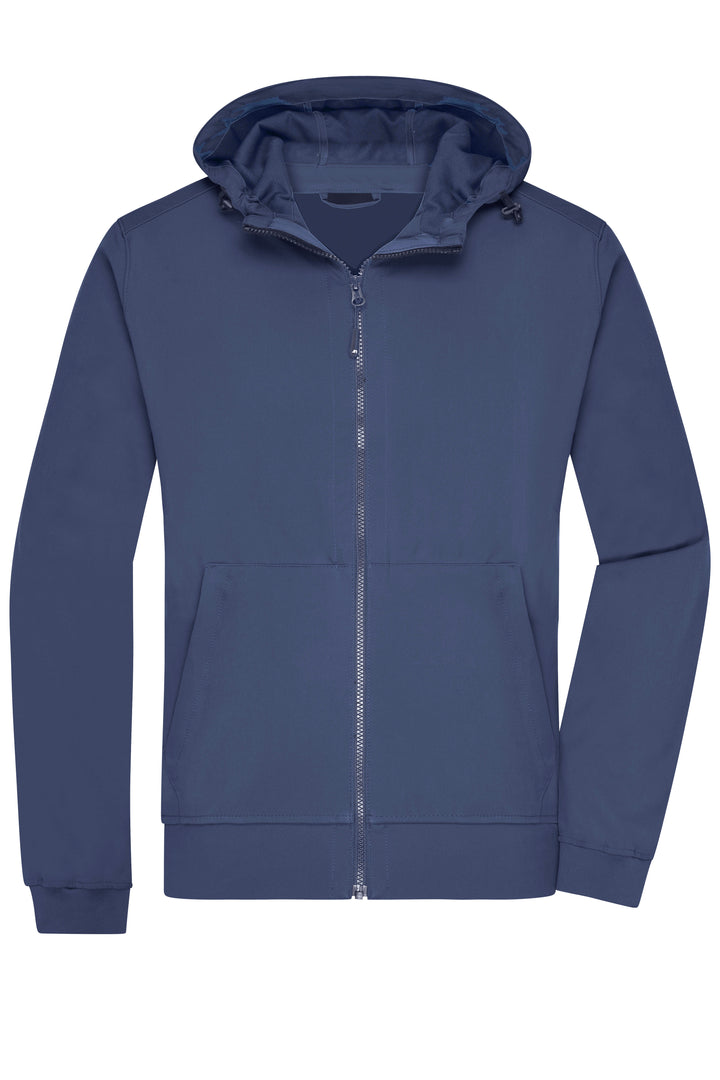 Men's Hooded Softshell Jacket - navy/navy