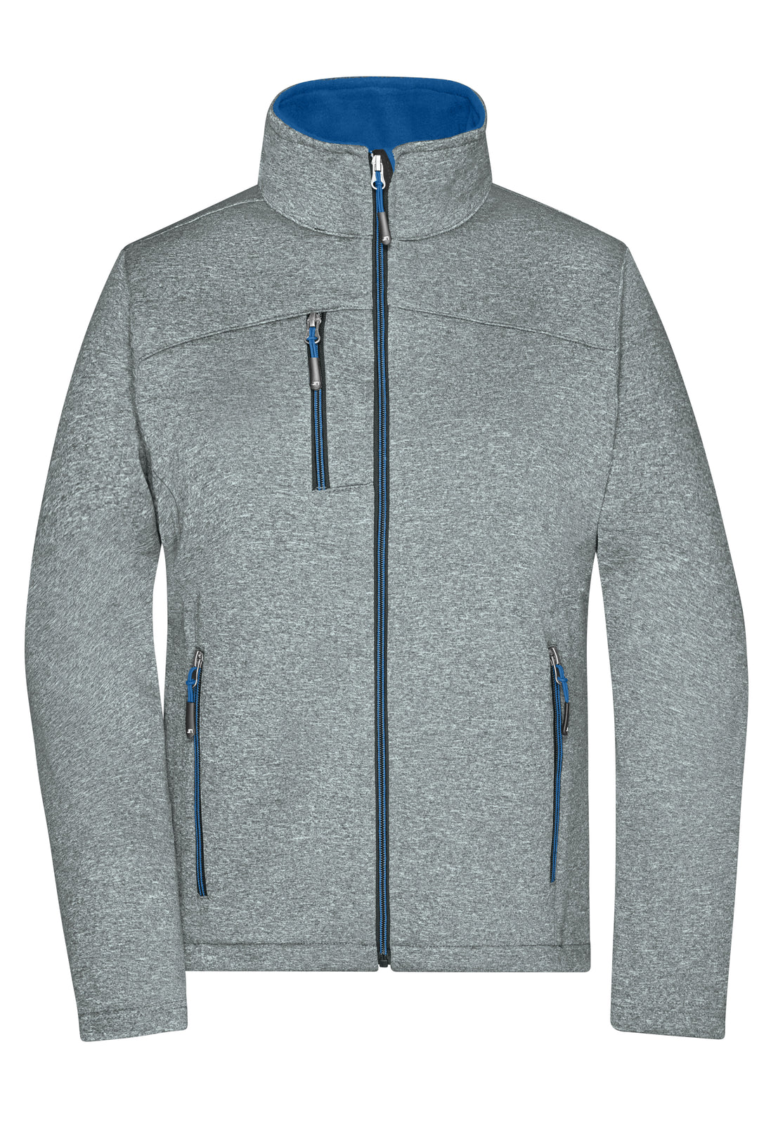 Ladies' Softshell Jacket - dark-melange/royal