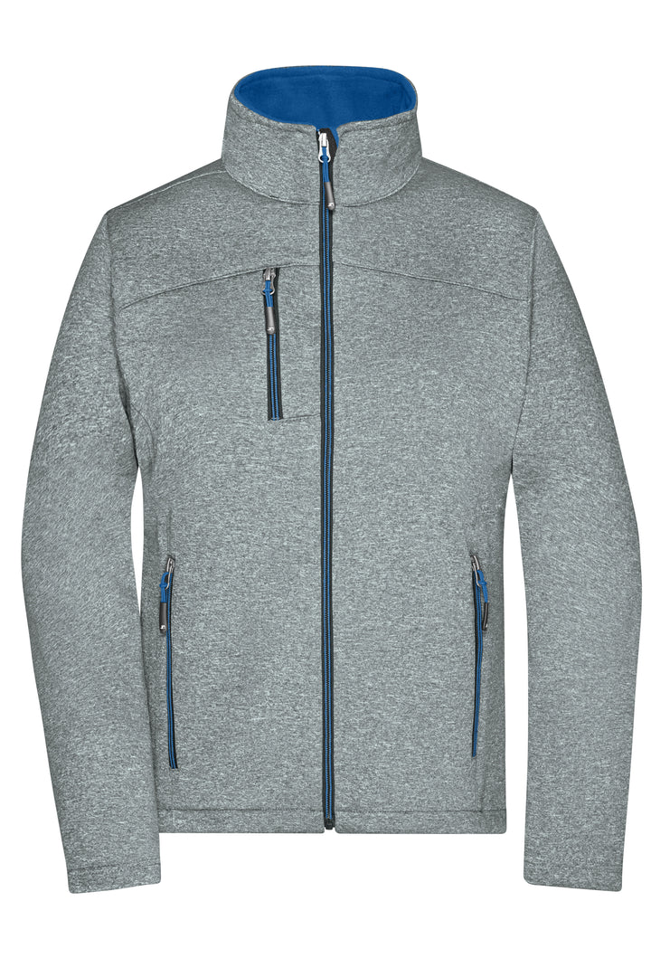 Ladies' Softshell Jacket - dark-melange/royal