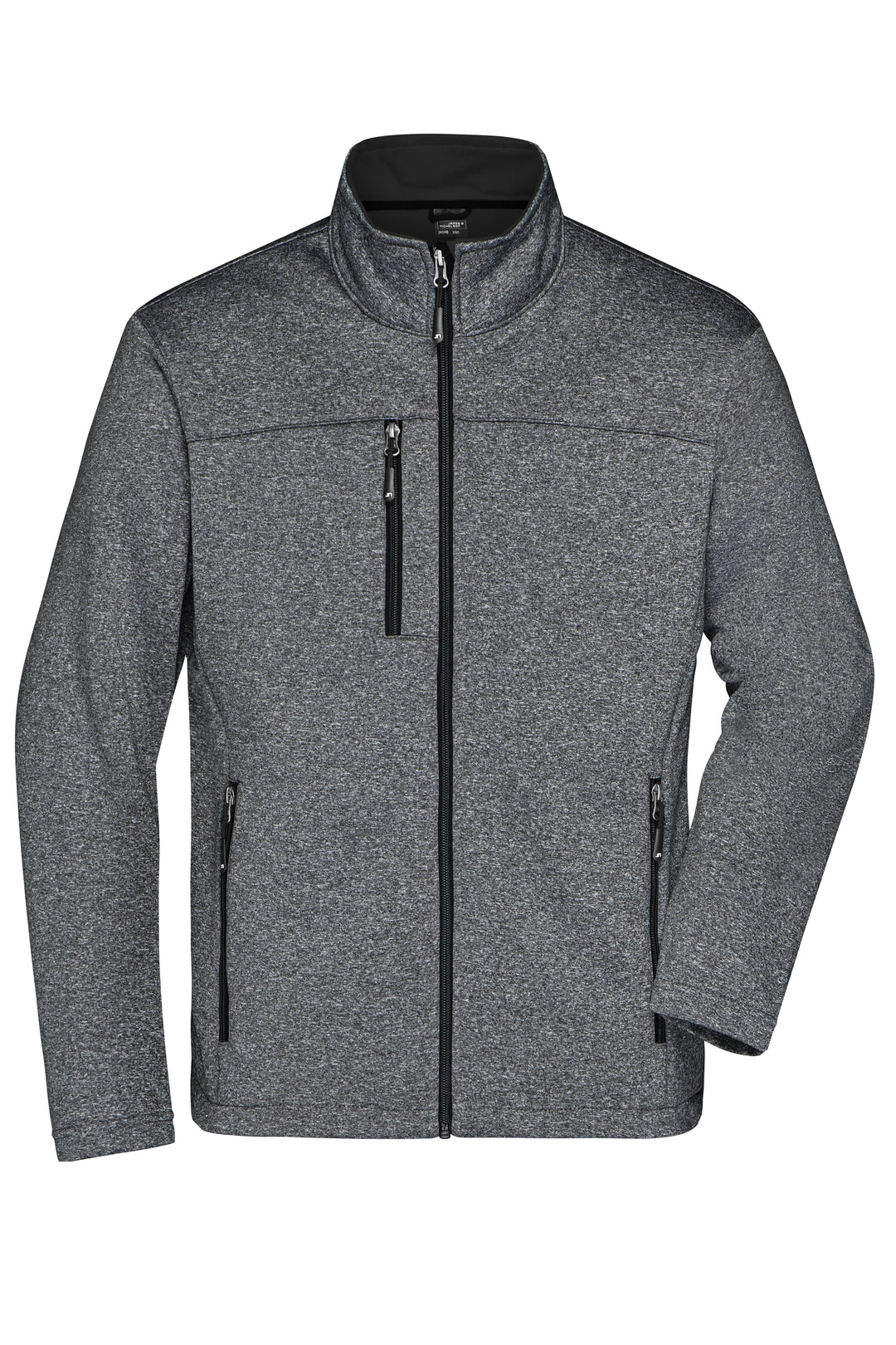 Men's Softshell Jacket - dark-melange/black