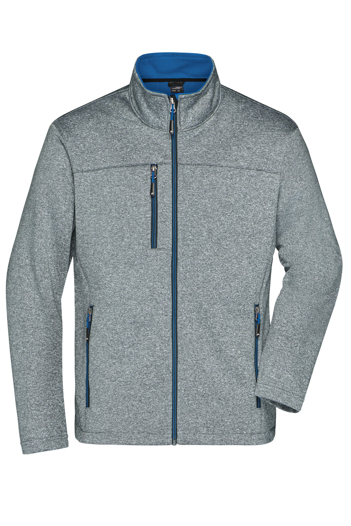 Men's Softshell Jacket - dark-melange/royal