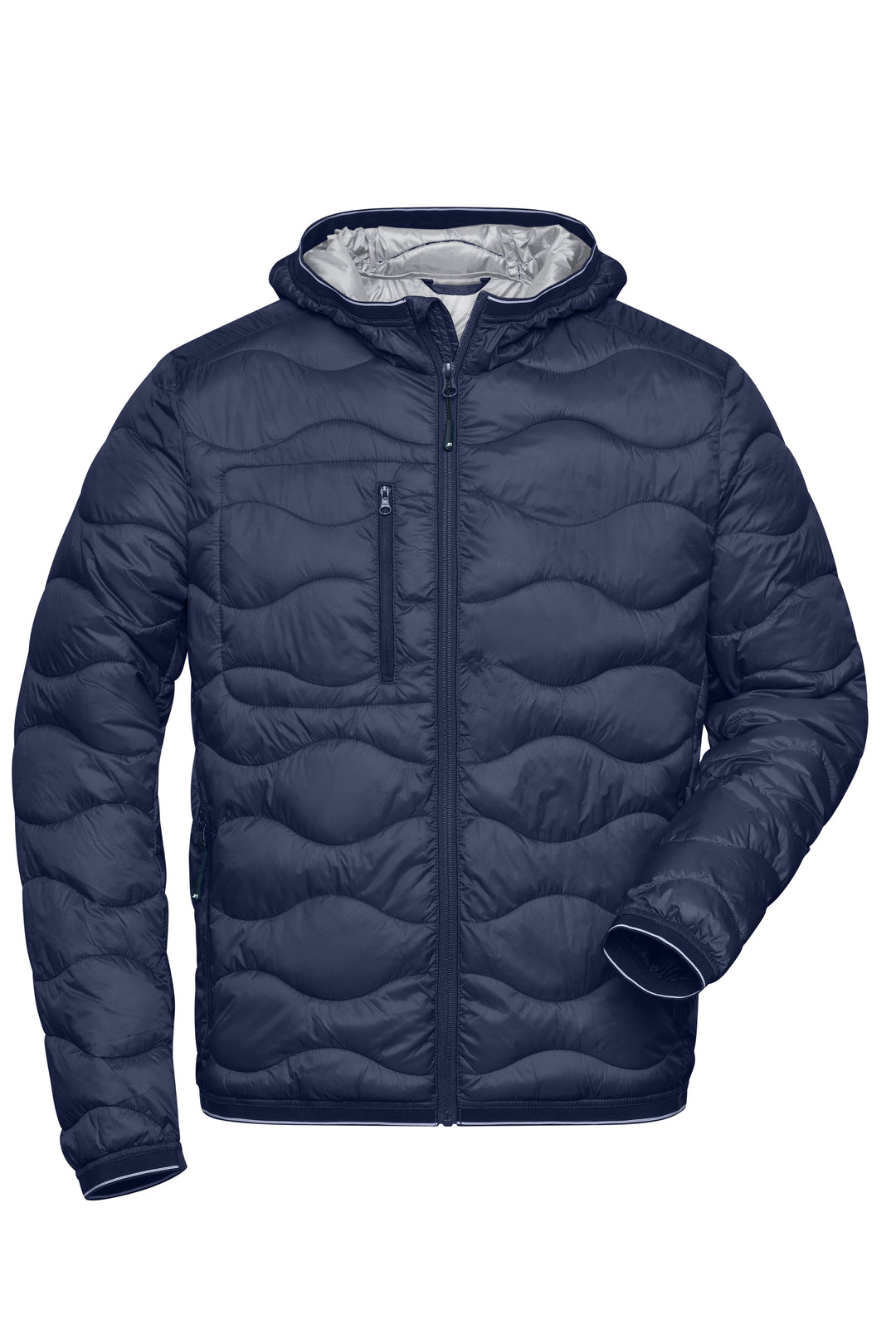 Men's Padded Jacket - navy/silver