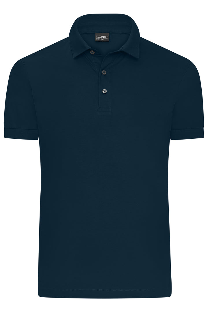 Men's Mercerised Polo - navy