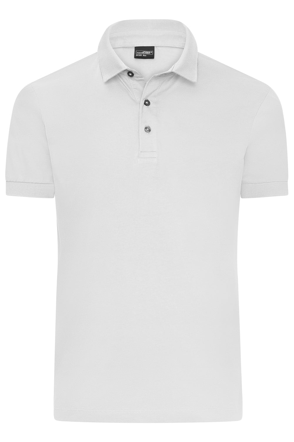 Men's Mercerised Polo - white