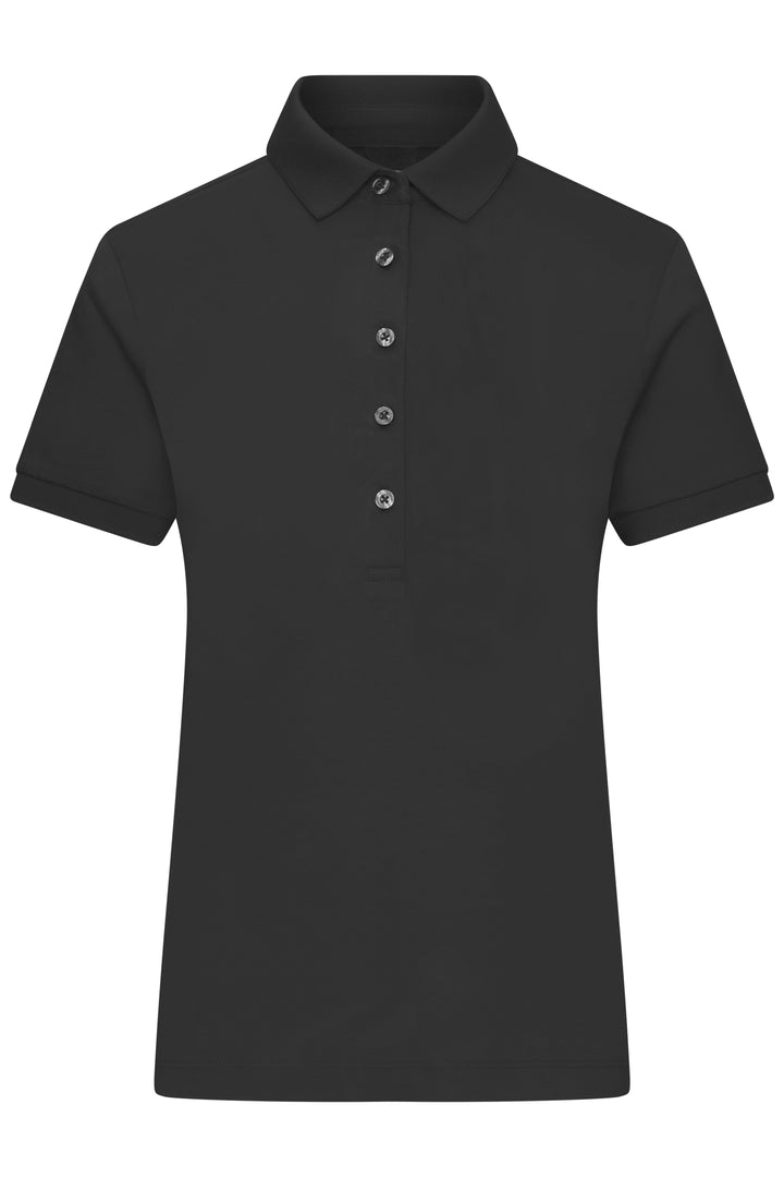 Ladies' Mercerised Polo - black