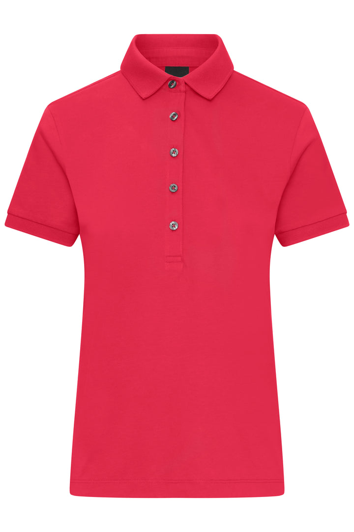 Ladies' Mercerised Polo - light-red