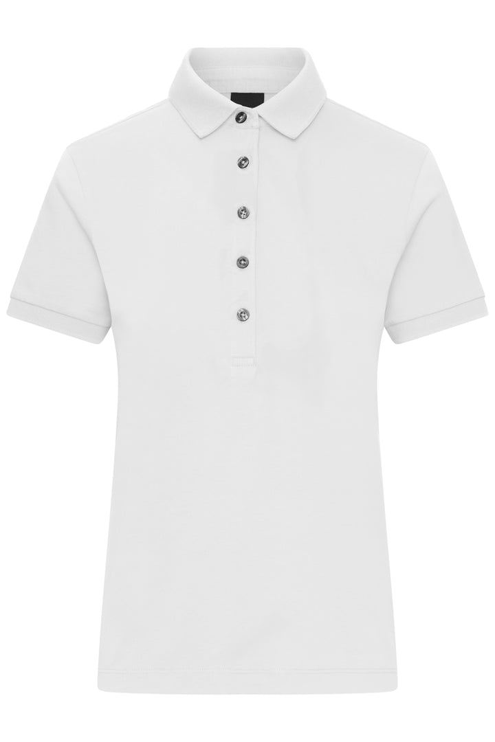 Ladies' Mercerised Polo - white