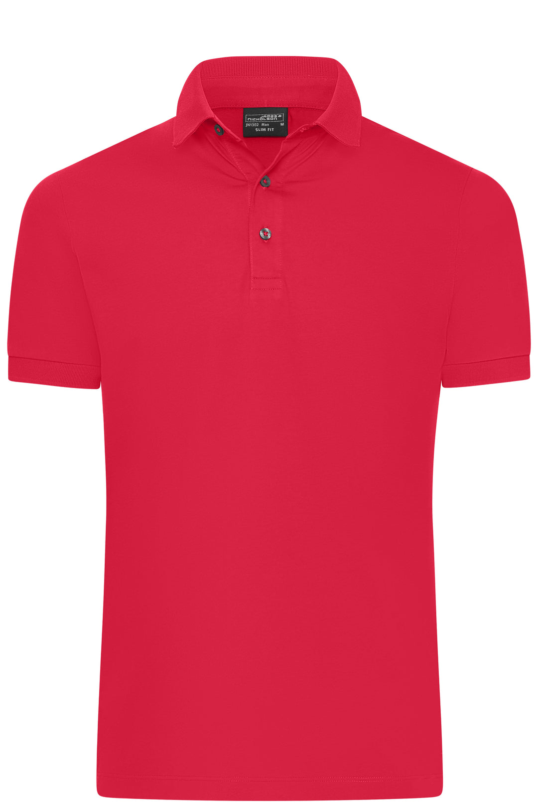 Men's Mercerised Polo Slim Fit - light-red