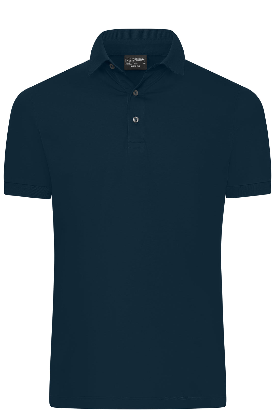 Men's Mercerised Polo Slim Fit - navy