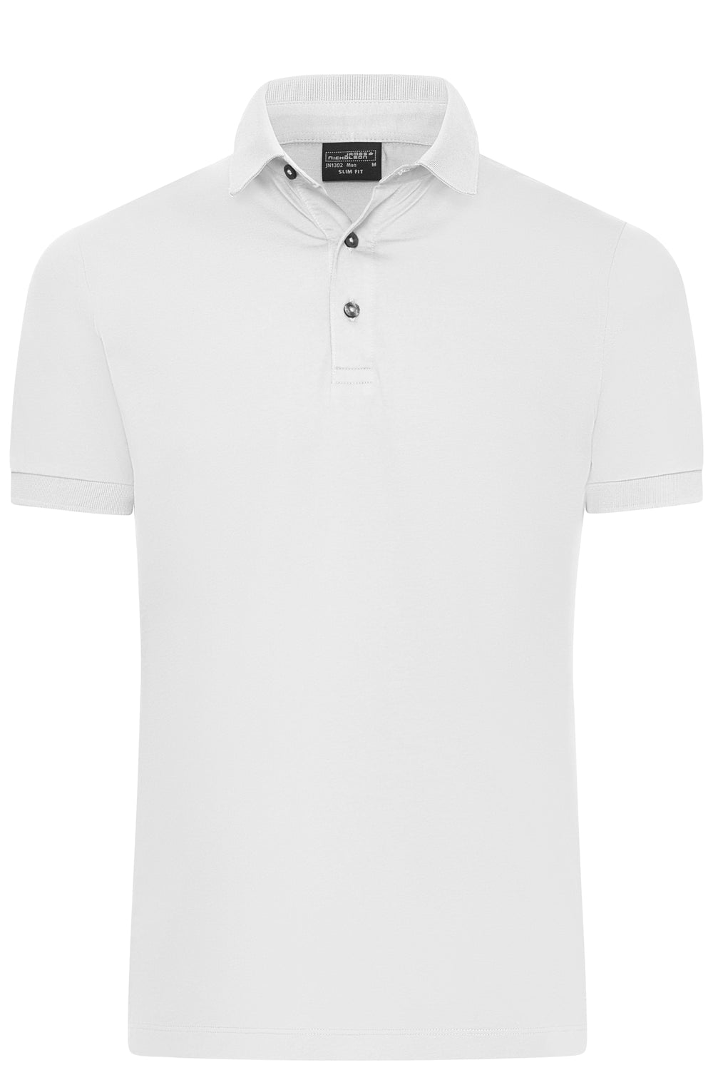 Men's Mercerised Polo Slim Fit - white