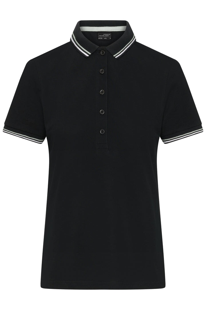 Ladies' Polo - black/white/grey