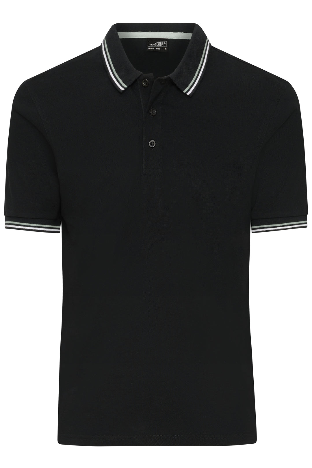 Men's Polo - black/white/grey