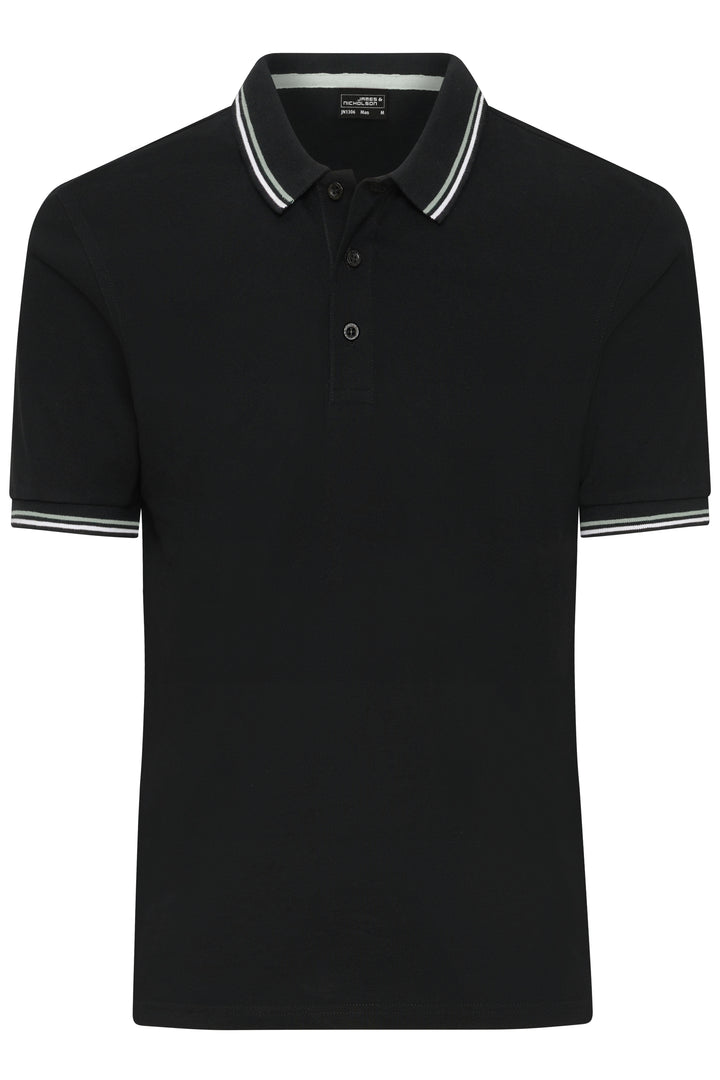 Men's Polo - black/white/grey