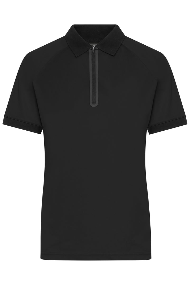 Ladies' Zip-Polo - black/black