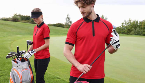 Men's Zip-Polo