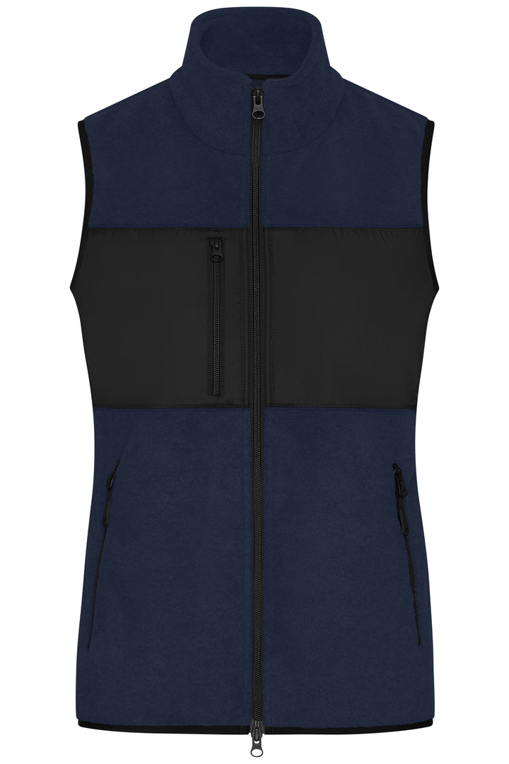 Ladies' Fleece Vest - navy/black