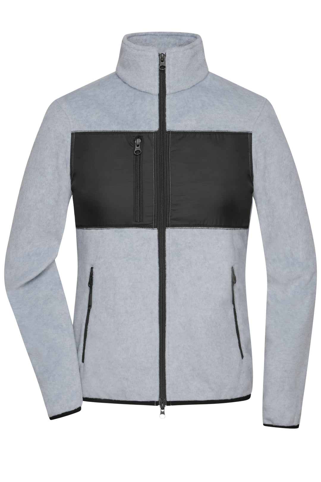 Ladies' Fleece Jacket - light-melange/black