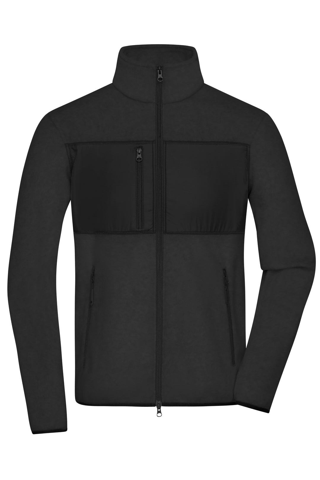 Men's Fleece Jacket - black/black