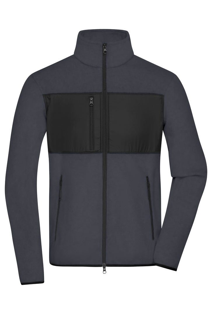 Men's Fleece Jacket - carbon/black