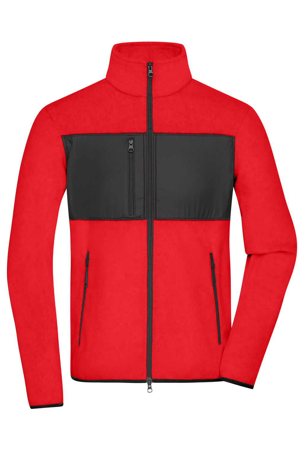 Men's Fleece Jacket - red/black