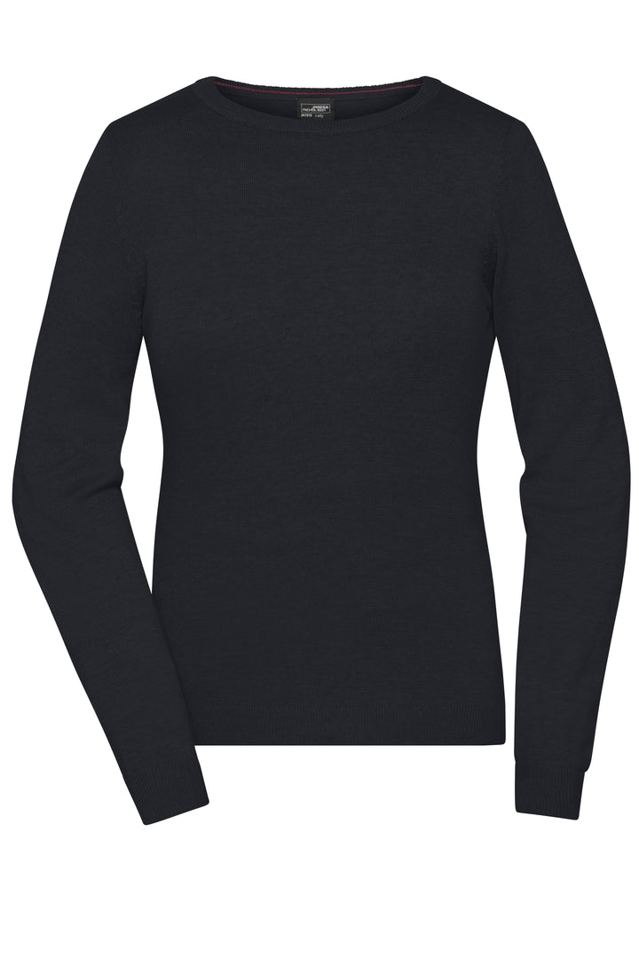 Ladies' Round-Neck Pullover - black