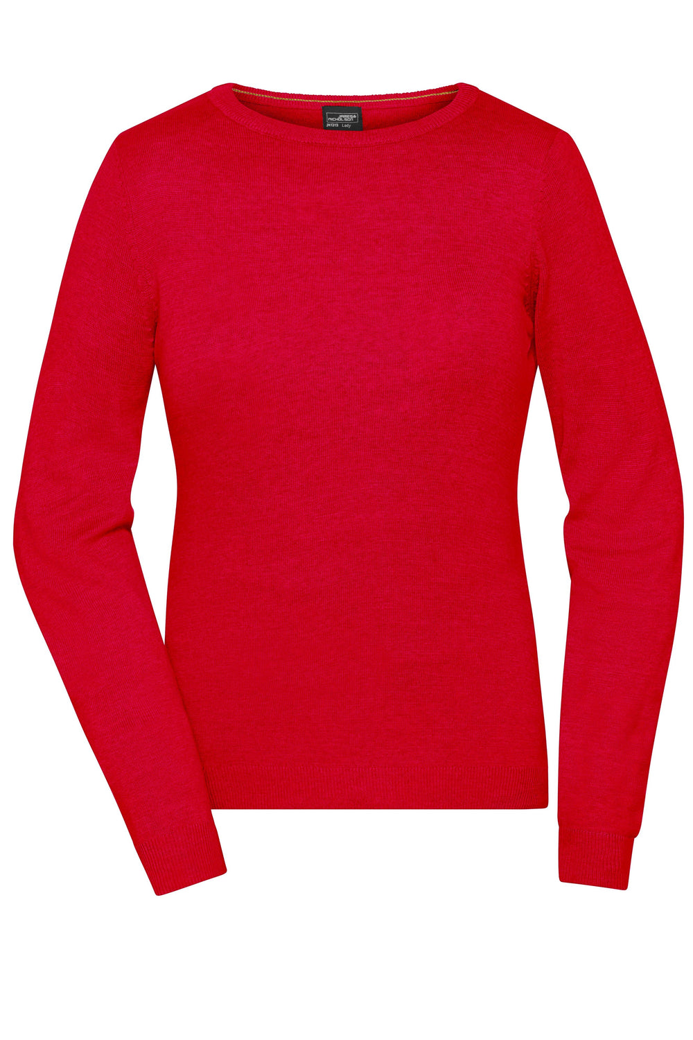Ladies' Round-Neck Pullover - red