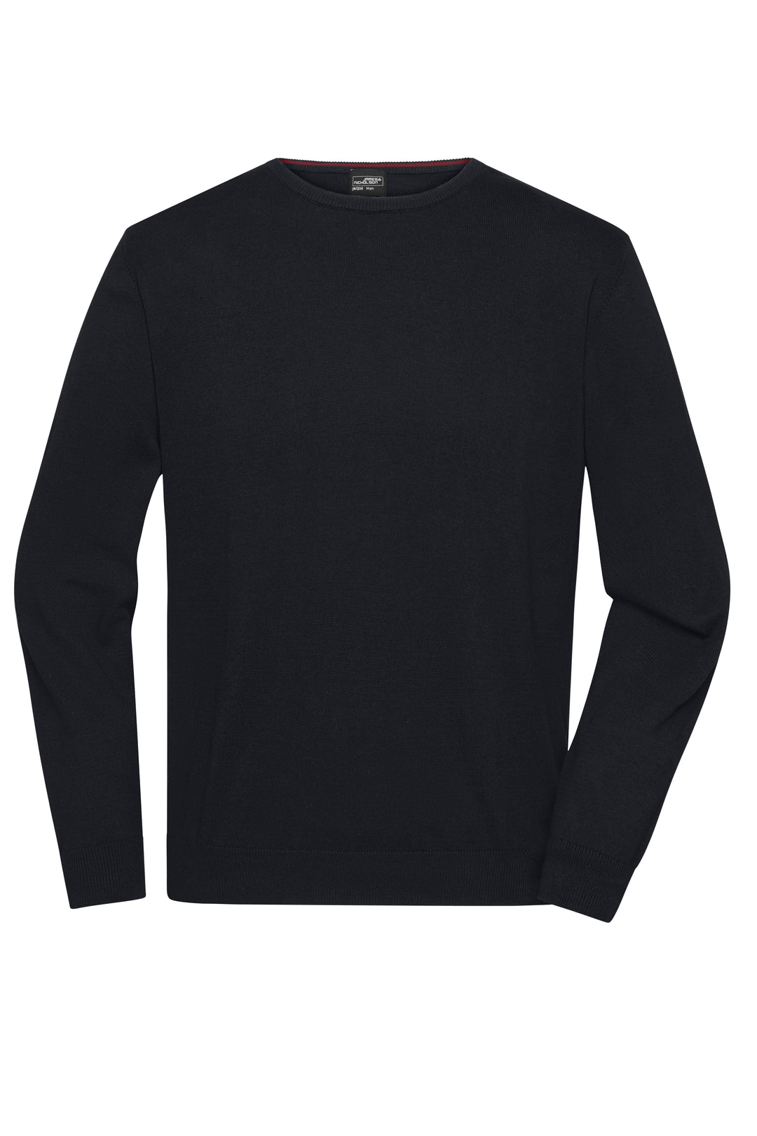 Men's Round-Neck Pullover - black