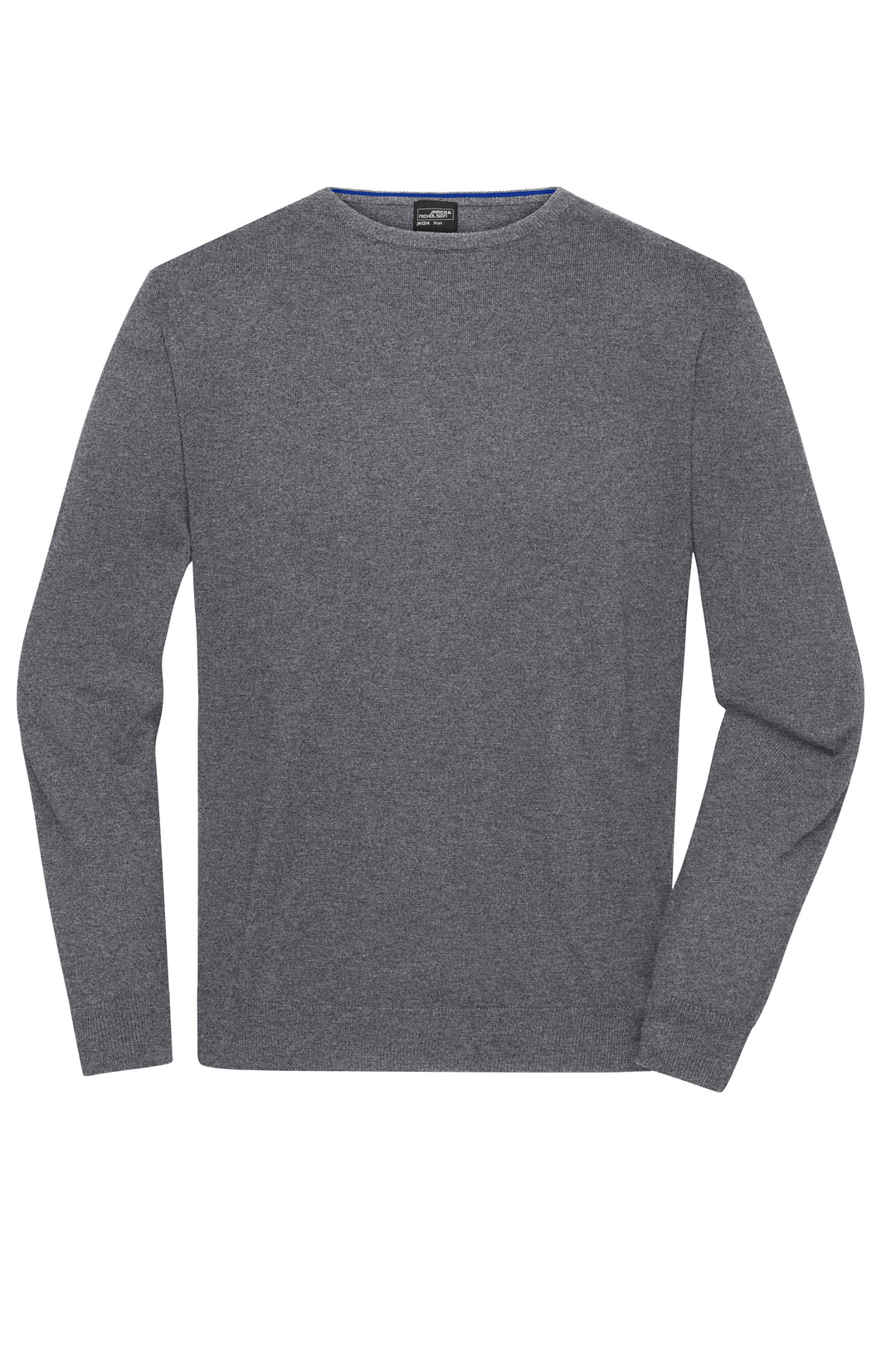 Men's Round-Neck Pullover - grey-heather