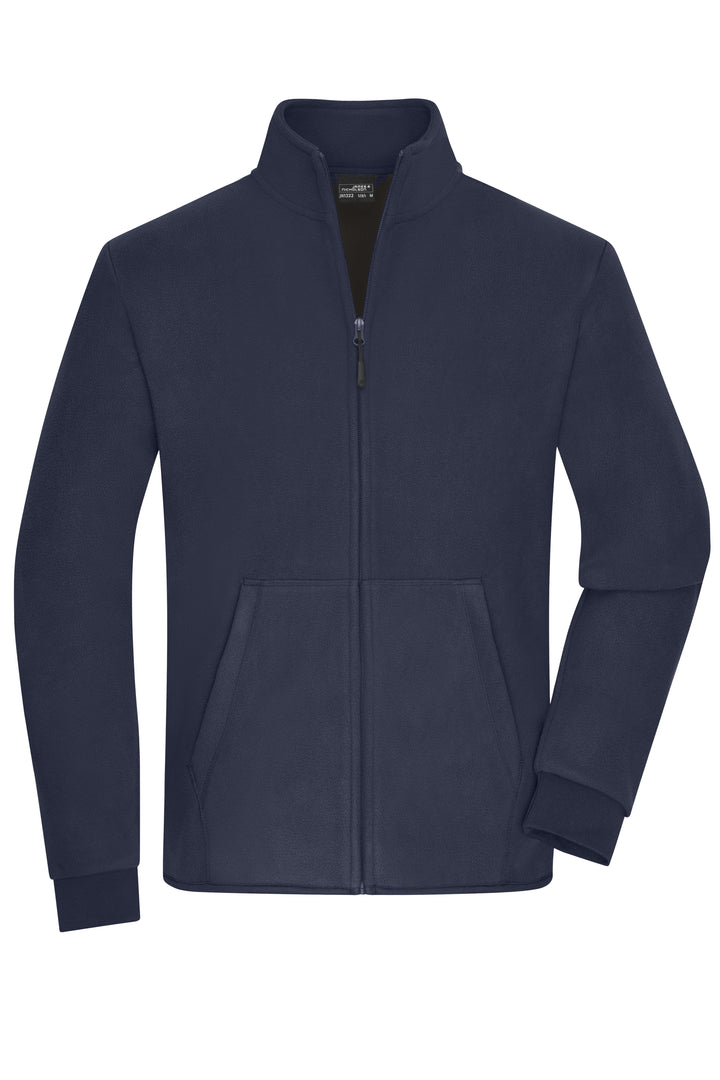 Men's Bonded Fleece Jacket - navy/dark-grey