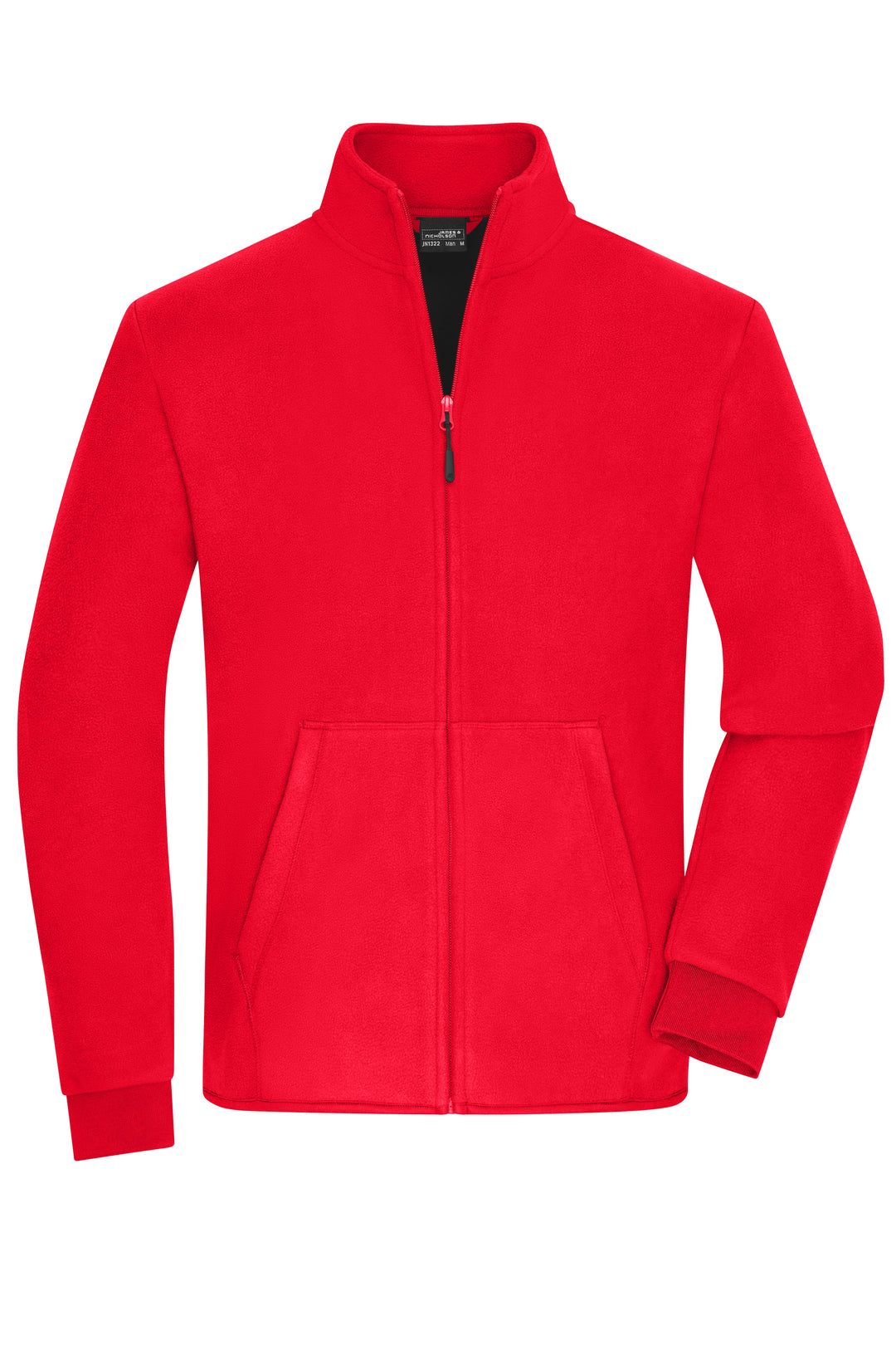 Men's Bonded Fleece Jacket - red/black