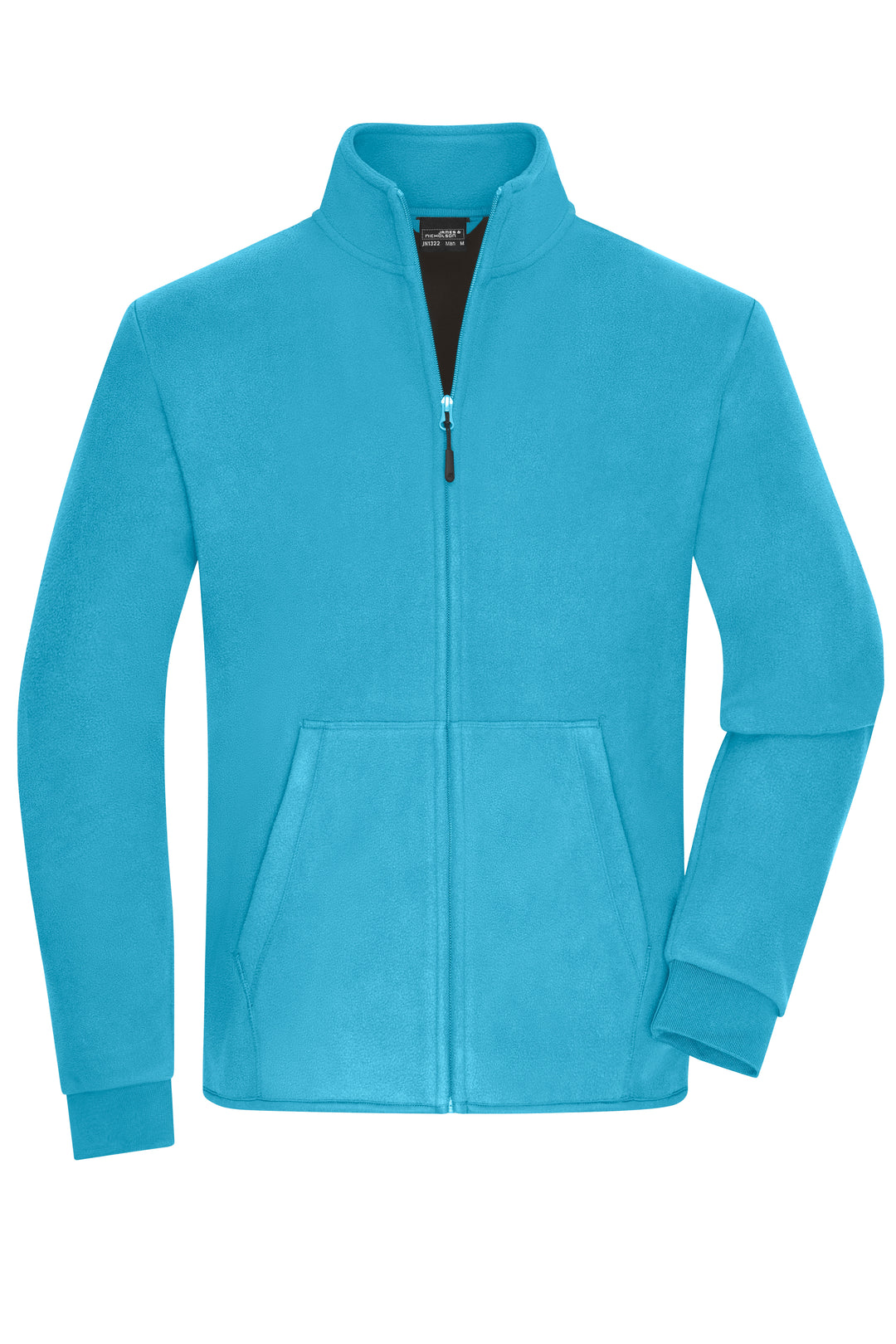 Men's Bonded Fleece Jacket - turquoise/dark-grey
