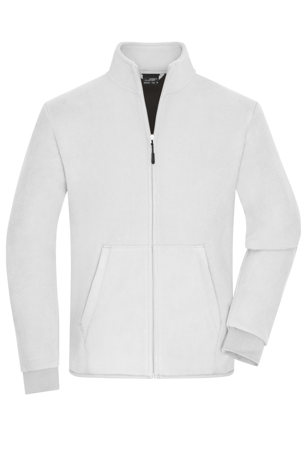 Men's Bonded Fleece Jacket - white/dark-grey